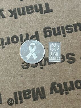 1 Gram Breast Cancer Awareness Fine Silver Coin .999